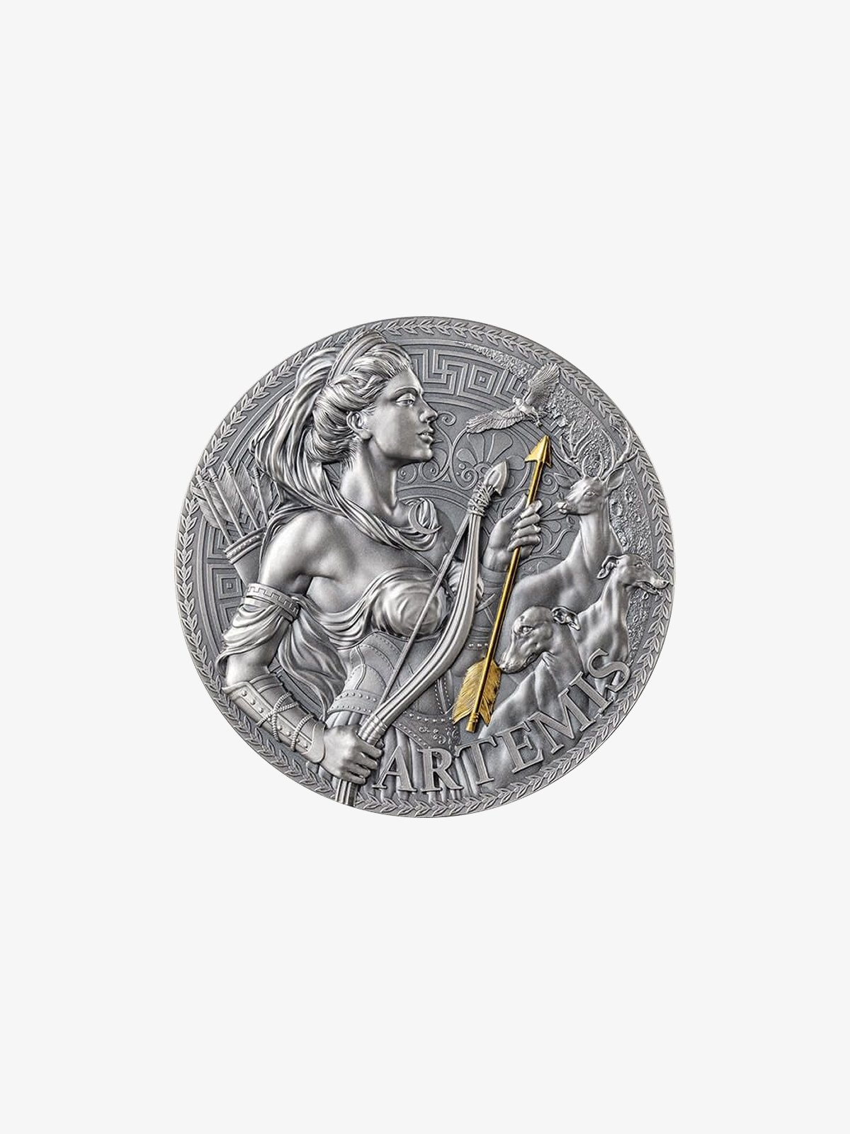Artemis Silver Coin – Goddess of the Hunt & Moon